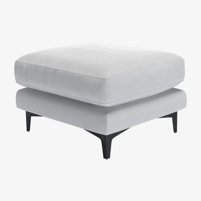 Sofa.com Boston Medium Rectangular Footstool in Harbour Aquaclean Clever Velvet