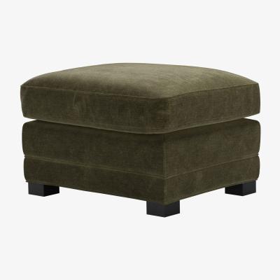 Sofa.com Aissa Medium Rectangular Footstool in Juniper Aquaclean Clever Chenille