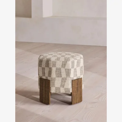 Soho Home Alvin Footstool, Kimber Jacquard, UK