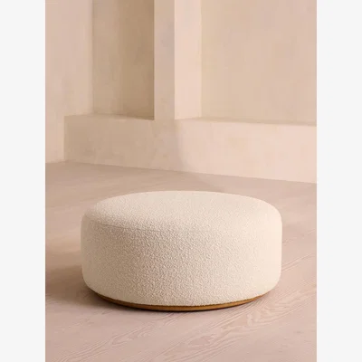 Soho Home Aline Ottoman, Natural Boucle