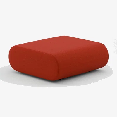 Tom Dixon Tom Dixon - FAT Sofa Ottoman - Orange Red (Kvadrat Hero 2 0552)