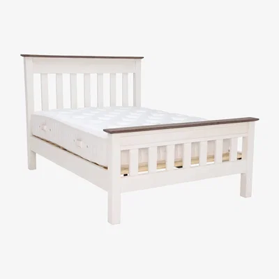 Barker and Stonehouse Carisbrooke Reclaimed Wood Super King Bed Frame, White | Barker & Stonehouse