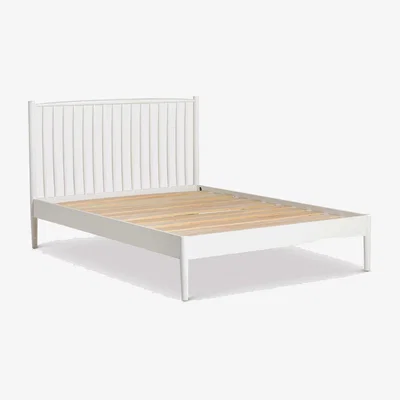 Barker and Stonehouse Springwell King Bed 210x160x110, White Wood | Barker & Stonehouse