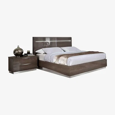 Barker and Stonehouse Lutyen 154cm King Bed Grey / Taupe | W161cm | Barker & Stonehouse