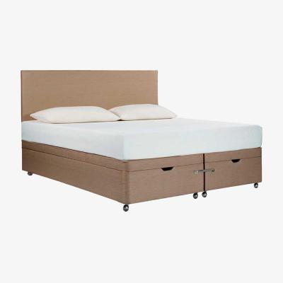Barker and Stonehouse Tempur Ardennes Ottoman 150x200cm Caramel Bed, Brown | King | Barker & Stonehouse
