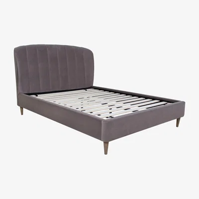 Barker and Stonehouse Jasmine King Bedframe With Fabric Back, Neutral | Barker & Stonehouse