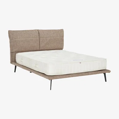 Barker and Stonehouse Calligaris Landa King Bed Frame With Slats, Grey | Barker & Stonehouse