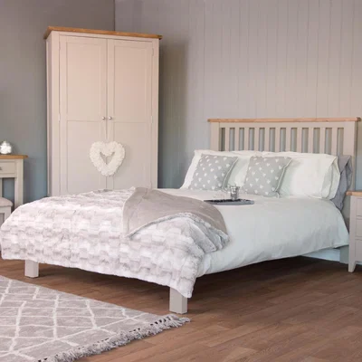 Chiltern Oak Furniture Chester Stone Painted Oak King Size Bed Frame