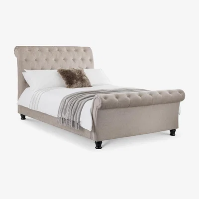 Cuckooland Julian Bowen Ravello Upholstered Bed with Deep Button Scroll - King