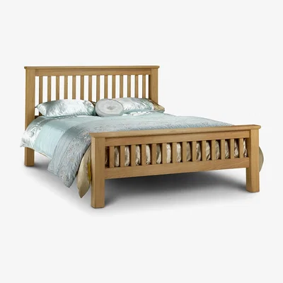 Cuckooland Julian Bowen Amsterdam Bed Frame in Oak with High Foot End - King