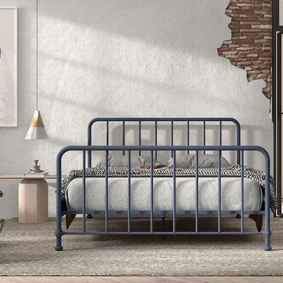 Cuckooland Vipack Bronxx Metal Kingsize Bed - White
