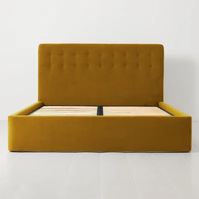 Cuckooland Swyft Bed 01 Mustard Velvet Bed in a Box - King