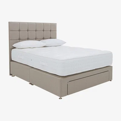 Furniture Village Sleep Story - Firm Sleep 1500 Divan Set - King Size - Beige