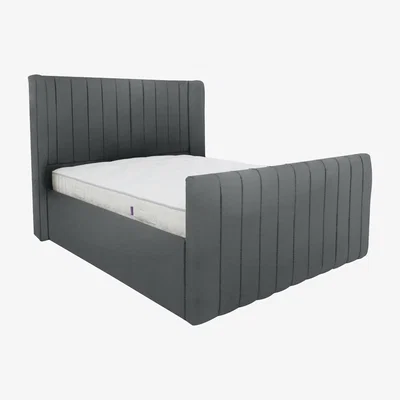 Furniture Village Eira High Foot End Bed Frame - King Size - Grey