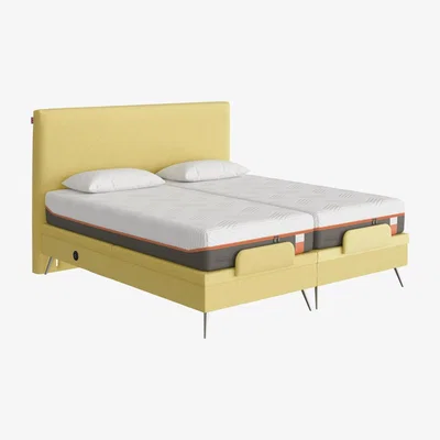 Furniture Village Surface Bed - King Size - Yellow