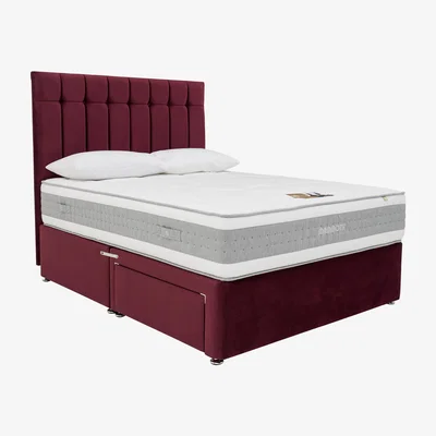 Furniture Village Mammoth - Prestige Advanced 3000 Divan Set - King Size - Red