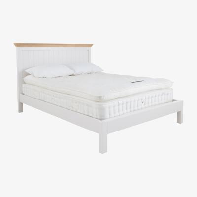 Furniture Village Ottaway Panel Bed Frame - King Size - Mist Tops/Ice White Paint