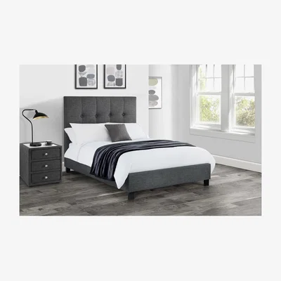 Furniture123 Dark Grey Super King Size Bed Frame with Tall Headboard - Julien Bowen