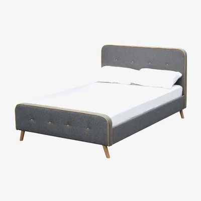 Furniture123 LPD Loft King Size Retro Style Bed Frame in Grey