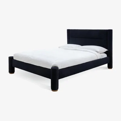 Habitat Habitat Vallero Luxe Kingszie Boucle Bed Frame - Navy