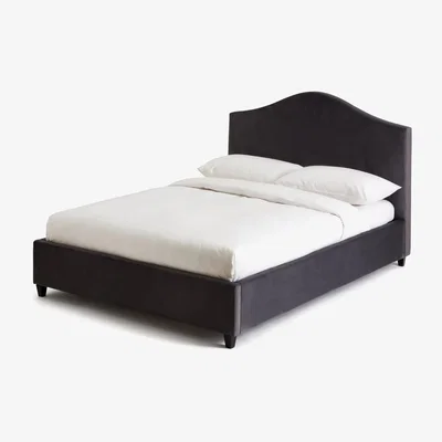 Habitat Habitat Maddison Velvet Kingsize Bed Frame - Grey