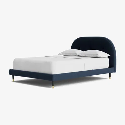Habitat Swoon Southwark Kingsize Fabric Bed Frame - Indigo Blue