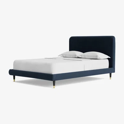 Habitat Swoon Brockham Kingsize Fabric Bed Frame - Indigo Blue