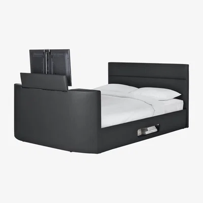 Habitat Habitat Gemini Kingsize TV Bed Frame - Black