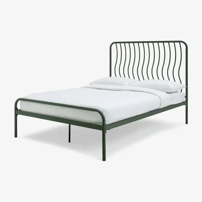 Habitat Habitat Wave Kingsize Metal Bed Frame - Green