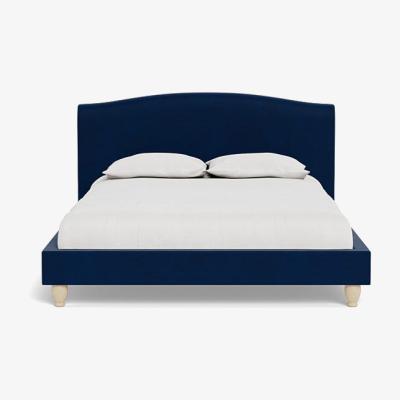 Heal's Heal's Devon King Bed Velvet Midnight Natural Beech Feet