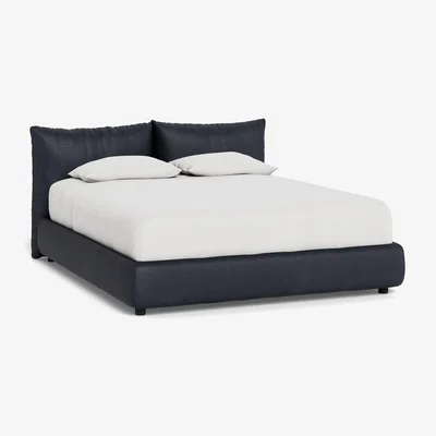 Heal's Heal's Pillow Bed King Luxury Leather Anthracite
