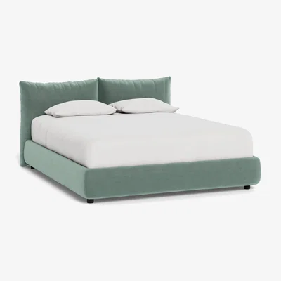 Heal's Heal's Pillow Bed King Marylebone Velvet Mint