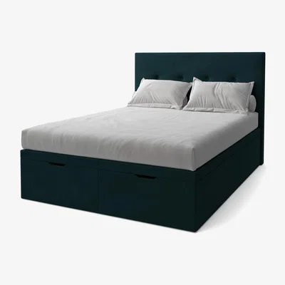 John Lewis Koti Home Arun Upholstered Ottoman Storage Bed, King Size