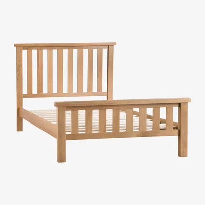 Knees Carrabba Medium Oak Super King Size Bed Frame