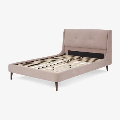 Made.com Raffety Super King Size Bed, Soft Shell Pink