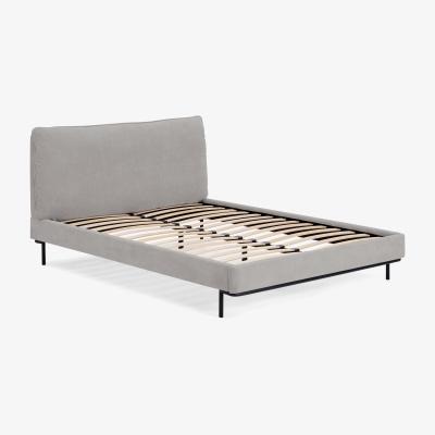 Made.com Harlow Super King Size Bed, Soft Pebble Grey