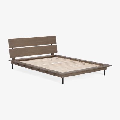 Made.com Ami King Size Bed, Dark Stain Pine