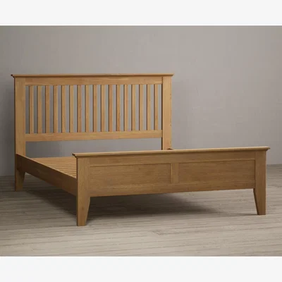 Oak&More Mitre Solid Oak Kingsize Bed