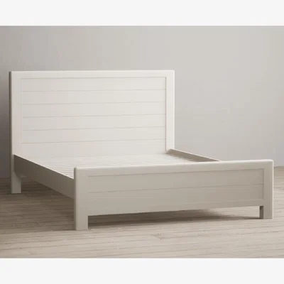 Oak&More Harper Soft White Painted King Size Bed