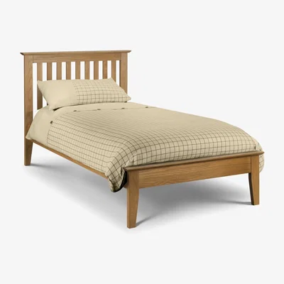 Oak&More Salerno Shaker Style Solid Oak Bed Frame – Single, Double or King Size
