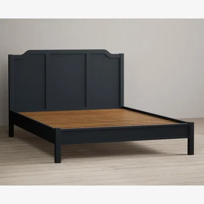 Oak&More Delphine Oak and Blue Painted King Bed