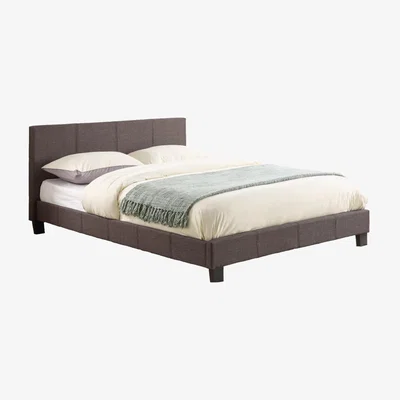 Oak&More Natalia Grey Fabric King Size Bed