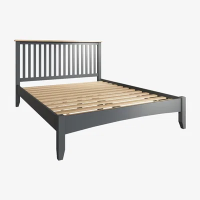 Oak&More Arlia Oak and Grey King Size Bed