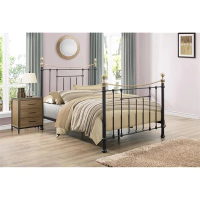 Oak&More Alabama Black King Size Bed