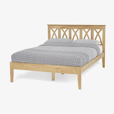 Oak&More Leaves 150cm King Size Bed in Honey Oak