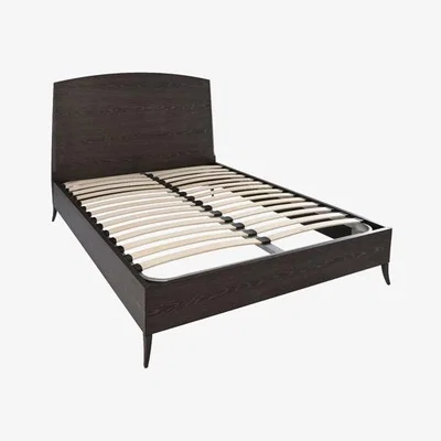 Olivia's Gillmore Fitzroy Charcoal Oak Veneer Bed / King