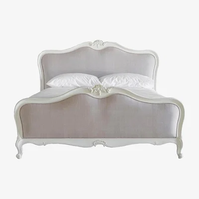 Perch and Parrow Opera King Size Bed Frame in White