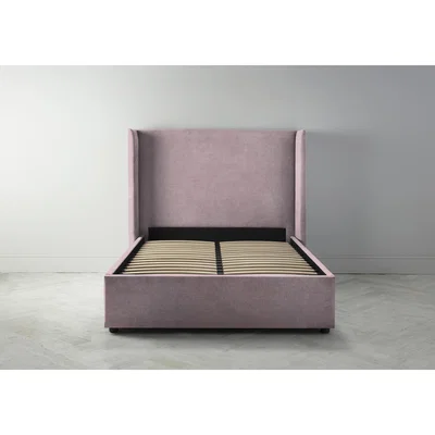 Perch and Parrow Suzie 5' King Ottoman Bed Frame in Portrait Pink
