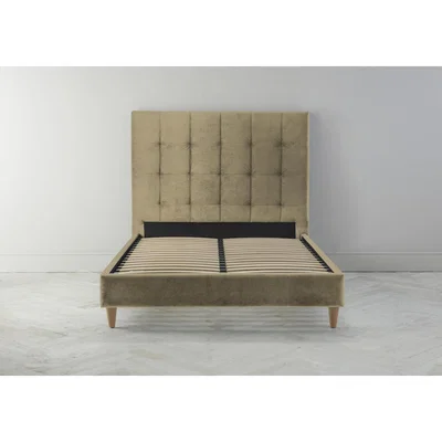 Perch and Parrow Hopper 5' King Bed Frame in Trombone Yellow