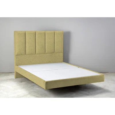 Perch and Parrow Waft 5' King Size Bed Frame in Trombone Yellow